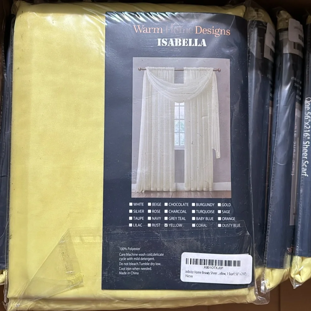 Isabella Yellow Scarf window